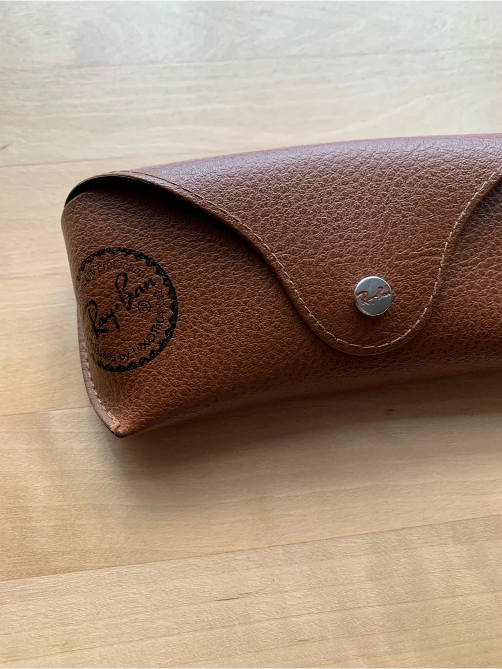 Ray-Ban Brown Textured Sunglass Case